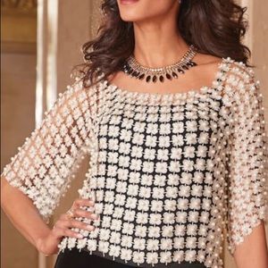 Holiday beautiful lace And pearls to die for